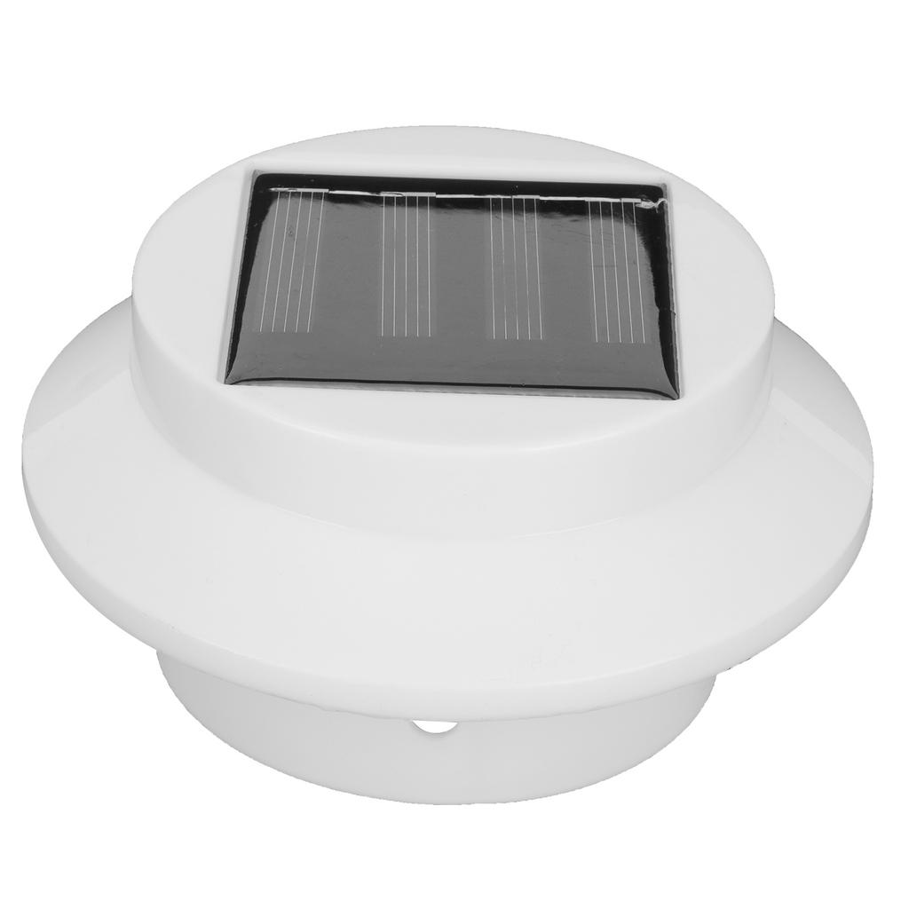 3LED White Solar Fence Light Eaves Lamp White Light Lighting Tool for Outdoor Garden