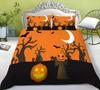 Halloween 3D Digital Printing Quilt Cover Pillowcase Two Three Piece Set Polyester Holiday Decoration