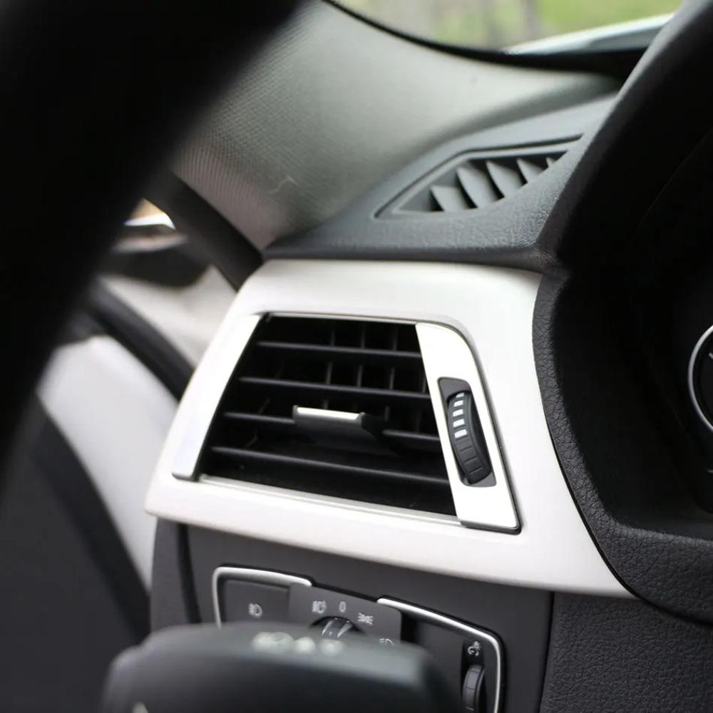Car AC Vent Grill Trim for BMW 3 Series F30 2013 - 2017 2018 Air Conditioning Outlet Adjustment Panel Frame Sticker Accessories