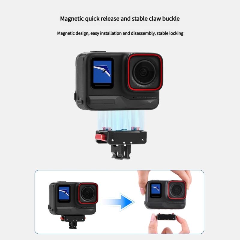 Shockproof Weather Resistant Magnetic Quick Release Mount Suitable For Intelligent Devices Aluminum Alloy Stable Support