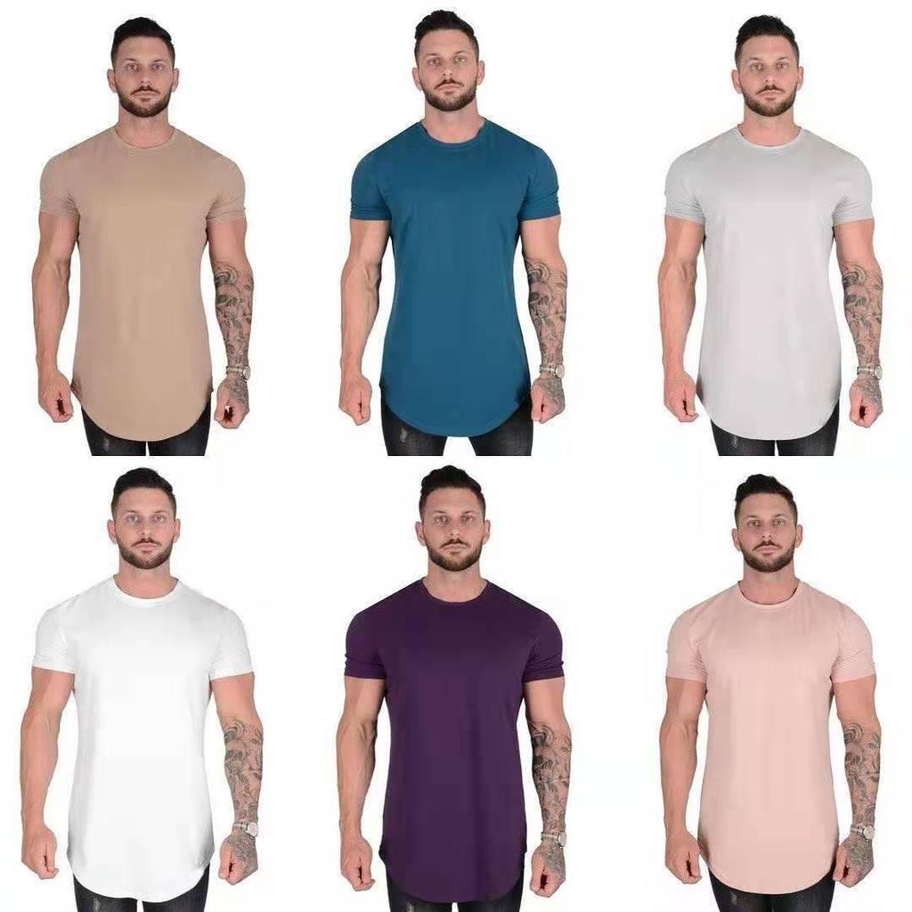 Maglietta da Corsa Uomo a Manica Corta Vestibilità Aderente - Abbigliamento Sportivo Estivo Casual