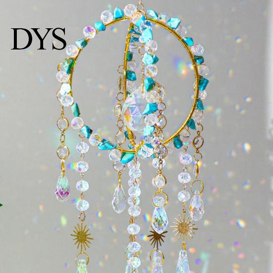 Unique Housewarming Gift Crystal Suncatcher Hanging, Ball Prism Rainbow Maker Pendant Sparkling for Garden Patio Backyard Car Home Indoor Outdoor