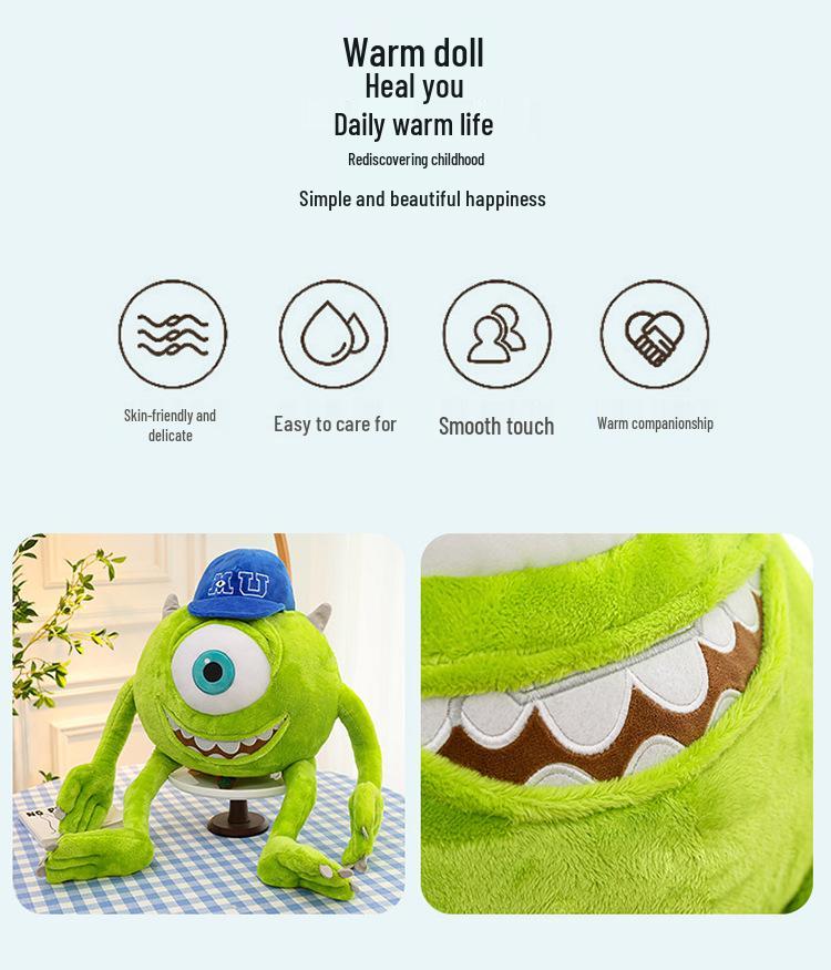Super süßes Monster-Stofftier mit großen Augen - Ideales Geschenk zum Kindertag