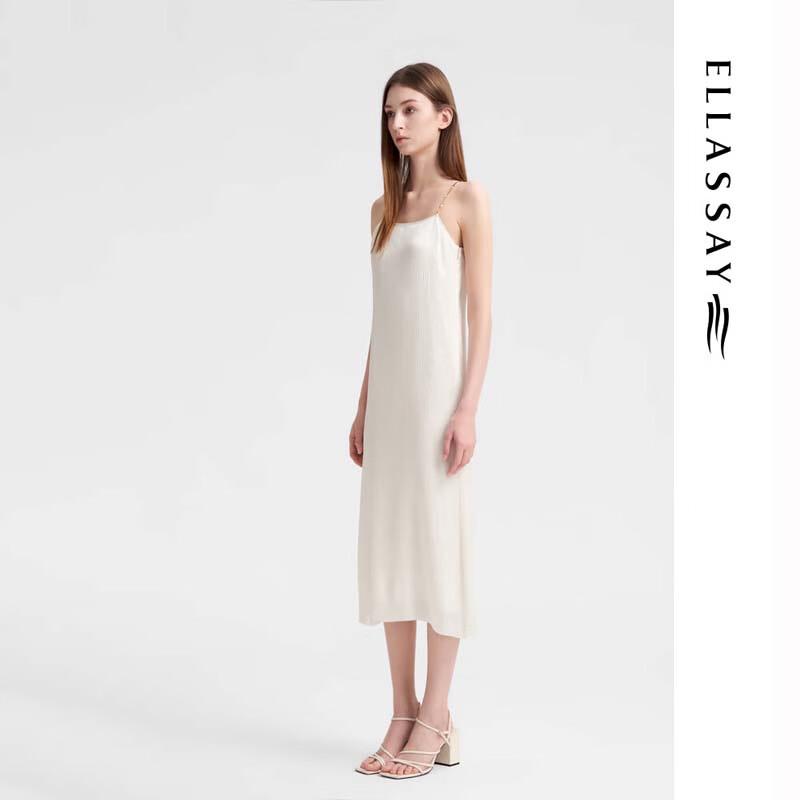 ELLASSAY Women's Spring/Summer Pleated Strap Dress