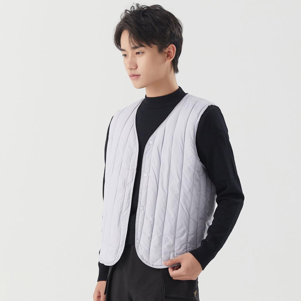 Student Multicolor Casual Men's Light Cotton Vest Undershirt Padded Vest Warm Liner Men's Models Comfortable and Stylish To Keep Warm 8518
