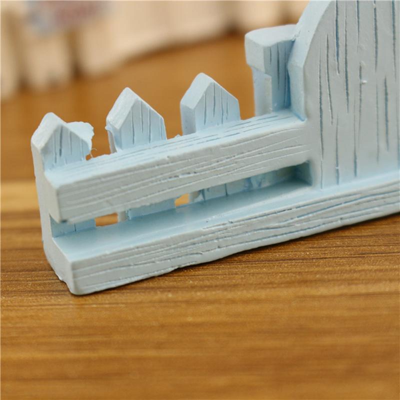 Microlandscape Fence Wood Fence DIY Resin Design Process Miniature Fairy Garden Hut Landscape