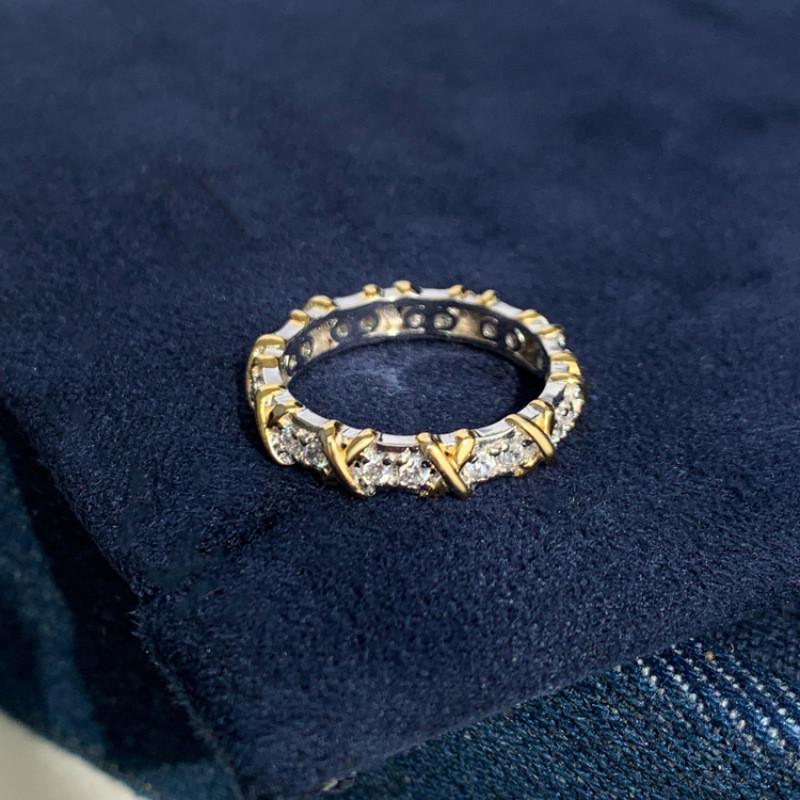 Eleganter Einzigartiger Design Verstellbarer Offener Ring Für Frauen Mit Strahlenden Edelsteinen