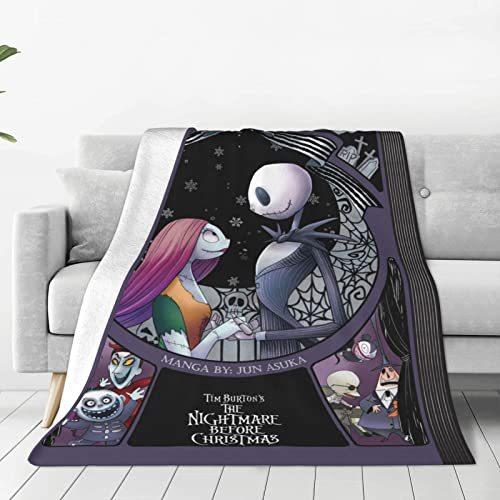 Skull pattern flannel blanket home decoration blanket office lunch break blanket