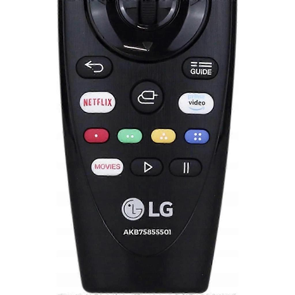 For LG AKB75855501 Smart TV Black Remote Control Replacement with Home Entertainment System Compatibility Less