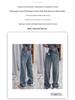 Women's Retro Blue High Waist Wide Leg Jeans for Autumn/Winter - Plus Size Slimming Straight Leg Pants for Pear Shapes