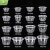 HANSHENG Disposable Clear Round Food Containers