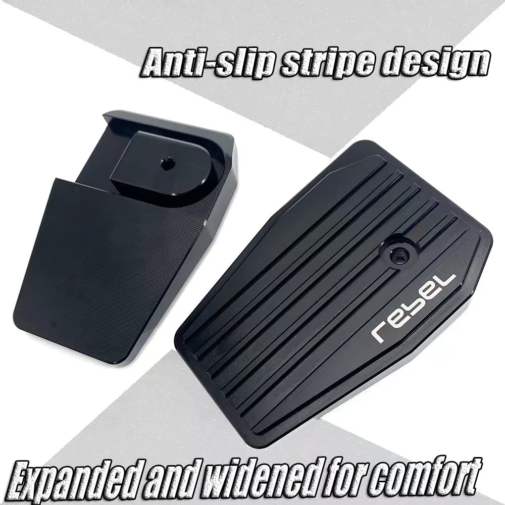 For Honda Rebel 250/500 Rebel 250/500 2017-2022 Step Board Widen Width Anti-Slip Pedals