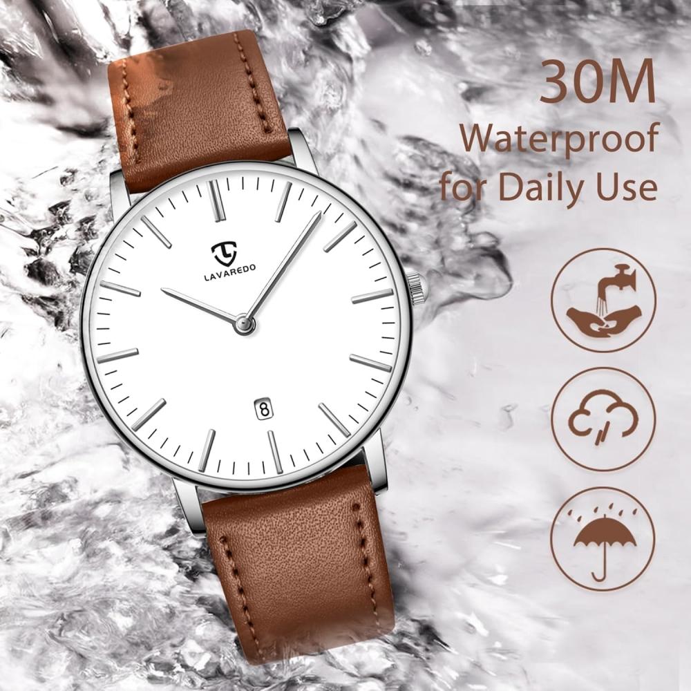 Ben NeviS Men S minimaliSt Analog Watch Brown White 32 x8S