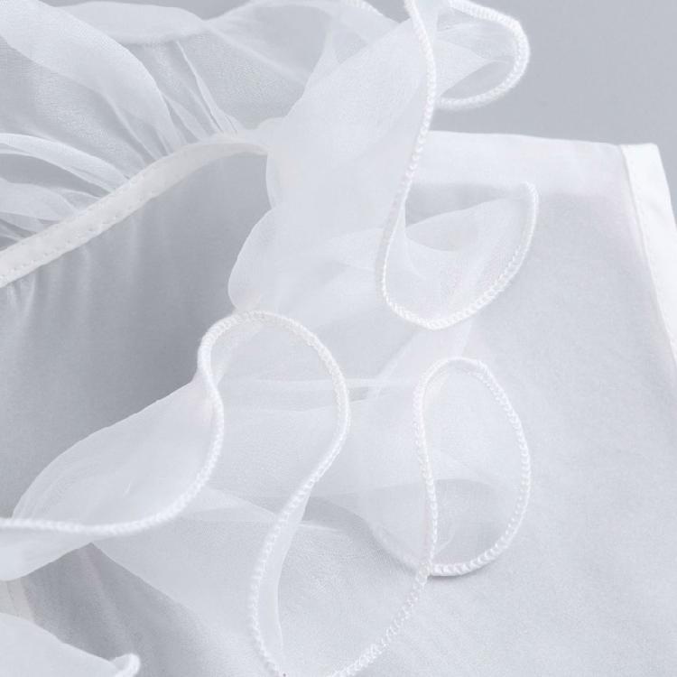 Reusable Fashion Collar Insert Delicate Lace Trim Polyester Layered Neckline Accessory For Various Clothing Styles