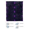 One Comfortable Purple Lightning Theme Pattern Fleece Blanket, Soft High-Definition Digital Print, Suitable for All Seasons