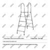 304 Stainless Steel Outdoor Swimming Pool Ladder