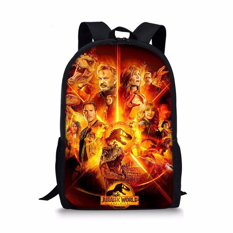 Jurassic World Dinosaurier Rucksack Große Kapazität Schultasche für Jungen und Mädchen