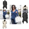 Elegante Maglione Cardigan Wrap da Donna a Maglia con Accogliente Collo a Dolcevita Sciarpa