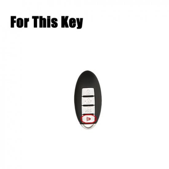 Zinc Alloy Leather Car Key Case Cover For Nissan Murano Tiida Maxima Pathfinder
