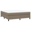 Cadre de lit avec matelas - Maison Exclusive - 180x200 cm - Tissu taupe - Relaxation maximale