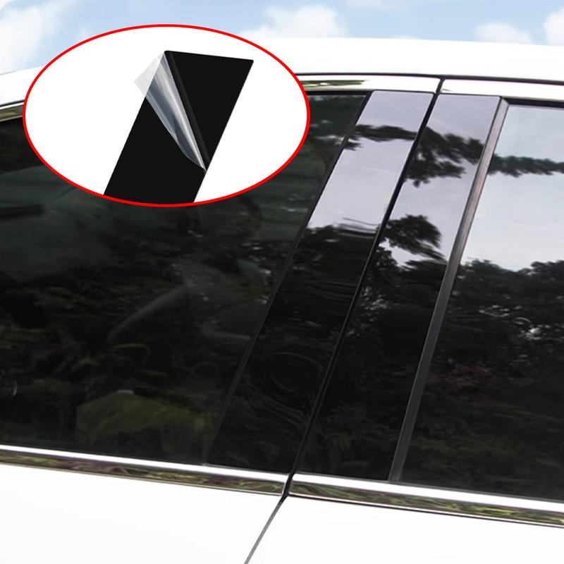 Für BYD Sealion 7 EV DMI Autosäulenpfosten Türfenster Mittelabdeckung Verkleidungszubehör BC-Säule Kratzschutz-Aufkleber 2024 2025