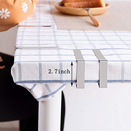 Tablecloth Clips, Set of 12 Extra Large Table Cover Cloth Clamps for Home Party & Picnic(Up to 2.7")