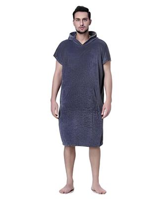 On the Skin X Quick Changing Surfing Changing Surf Towel with Short Towel Sauna Sauna Gown [Four Leaf] [Gentle Drying] Poncho, Poncho, Surfing,