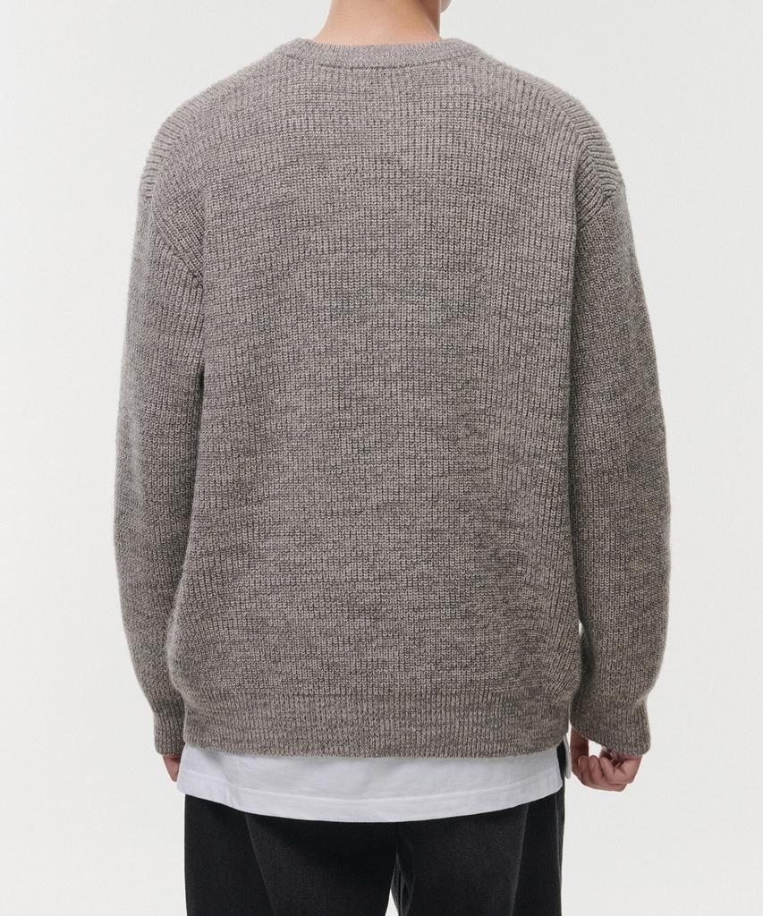 MUSINSA STANDARD Mixed Yarn Crew Neck Knit [Mushroom]
