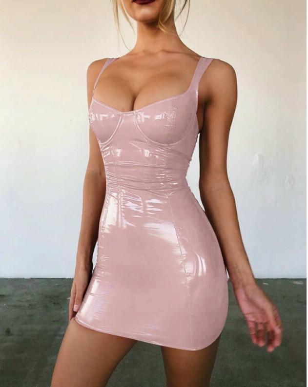 Women's PU Leather Dresses