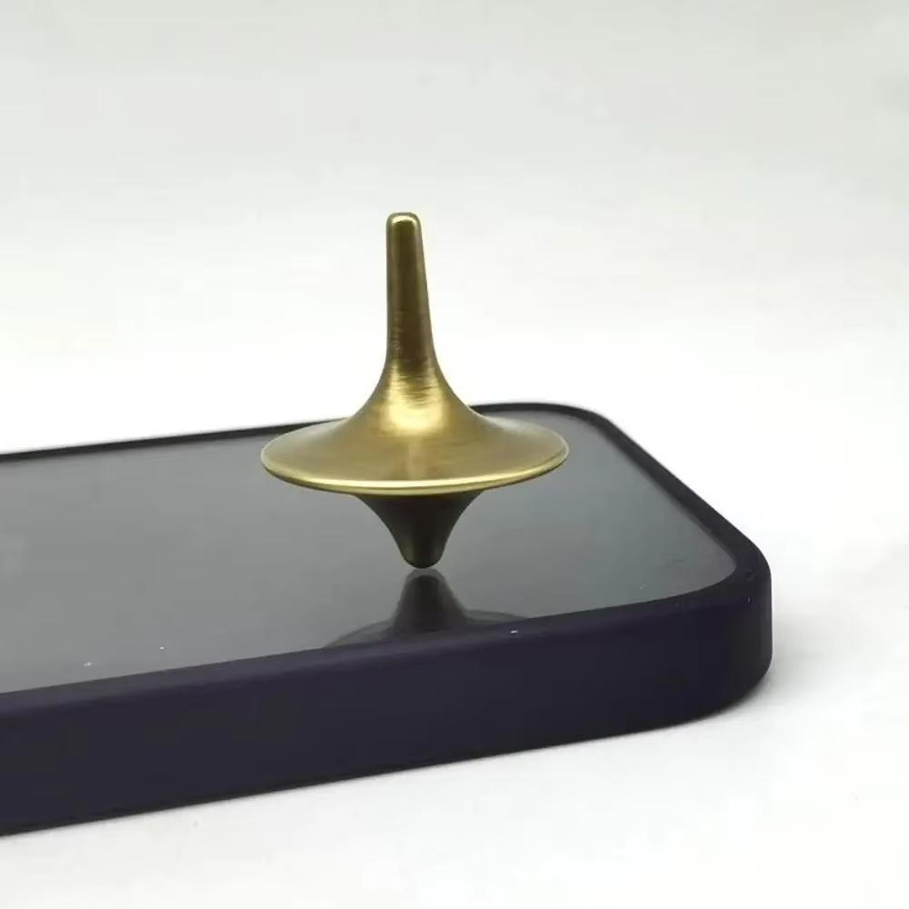 1pc Movie Totem Metal Gyro Silvery Hand Spinning Top Fingertips Small Cyclone Gyroscope Anti Stress Fidget Toys for Adult Gifts