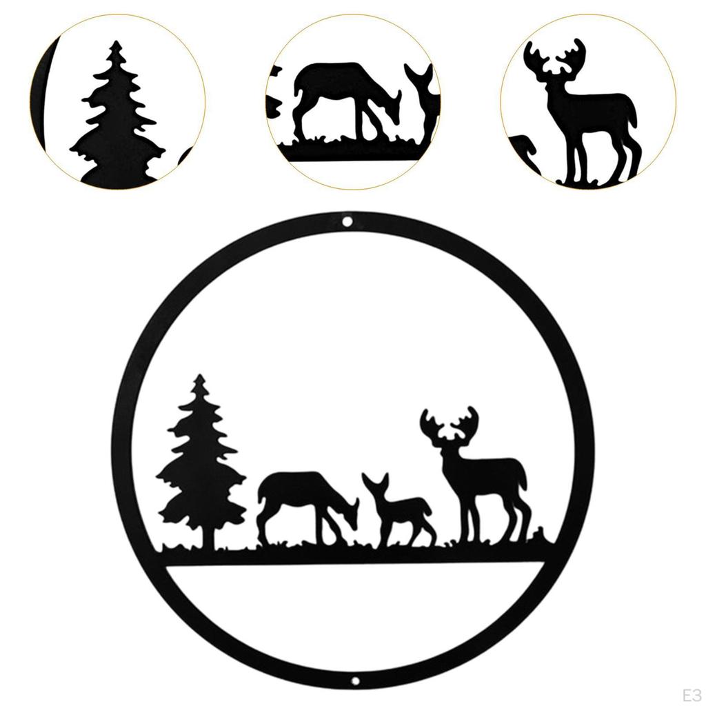 Metal Wall Art Decor Housewarming Gift Decorative Modern Artwork for Dining Room Shop