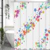 Colorful Stars Shower Curtain, Bathroom Decorative Shower Curtain, Waterproof Shower Curtain with Hooks