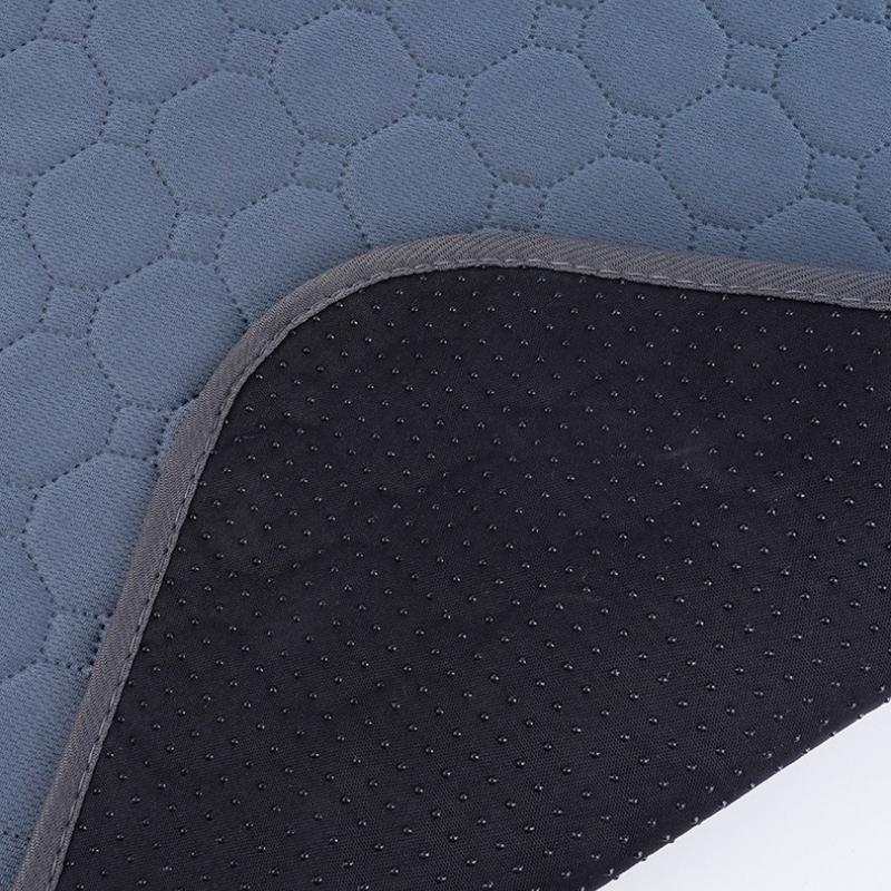Grey Breathable Absorbent Non Slip Pet Urine Pads Thickened Washable Puppy Training Pad Reusable Dog Pee Pad Blanket Multi-functional Pet Supplies