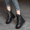 Platform Round Toe Warm Female Short Shoes Autumn Winter Booties Goth Pu High Quality Women's Ankle Boots New in Y2k Hot 39 Boot