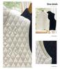 Nanyou Women's Diamond Pattern Wool Stand Collar Zipper Vest - Stylish & Versatile for Autumn/Winter Layering
