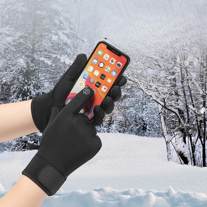 New Cycling Gloves for Men and Women In Autumn and Winter Warm Touch Screen  Waterproof Non Slip Outdoor Sports Gloves
