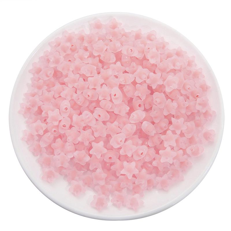 Frosted Acrylic Round Beads for DIY Jewelry and Beading Accessories