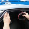 5M Car Door Edge Seal Strip Sticker B 8-hole Weatherstrip Rubber Seals Sound Insulation Sealing Strip Car Styling Protector
