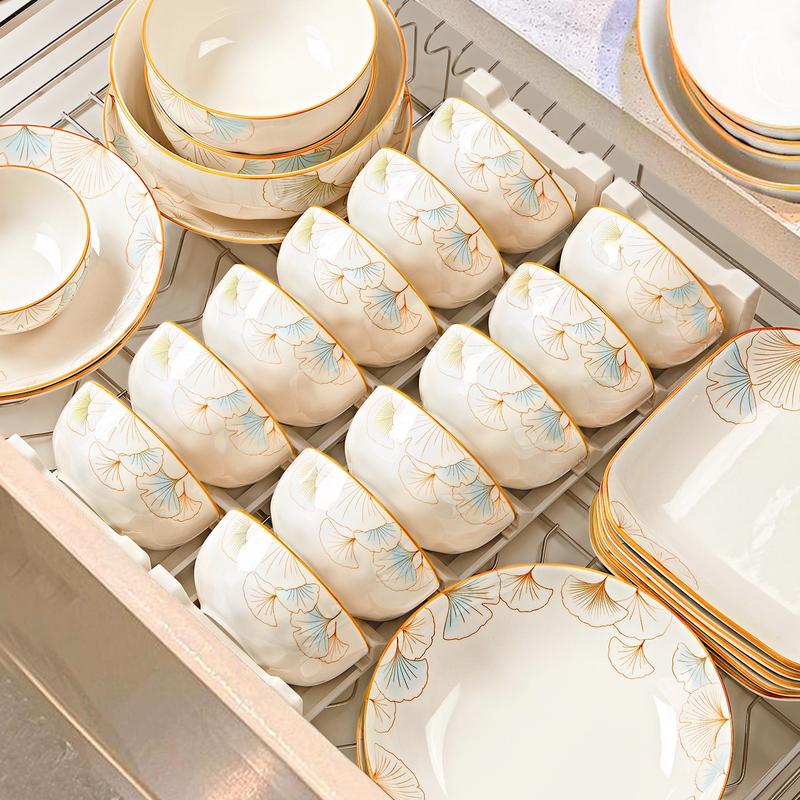 Chinese Style Underglaze Ceramic Dinnerware Set