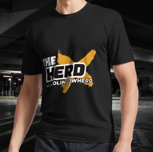 

The Herd With Colin Cowherd Logo Sticker Active T-Shirt Funny Size S to 5XL 4XL