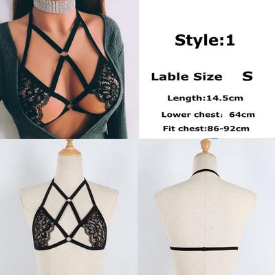 Summer Hollow Bralette Sexy Bandage Bra Cage Harness Belt Lingerie Push Up Crop Top