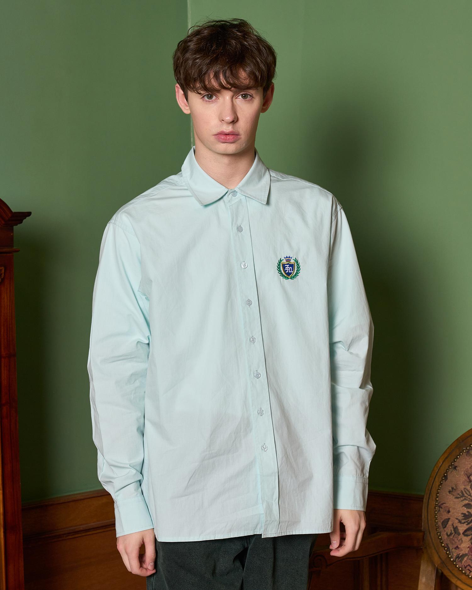 G Museum Overfit Cotton Shirts (Sky) Sky Blue/L