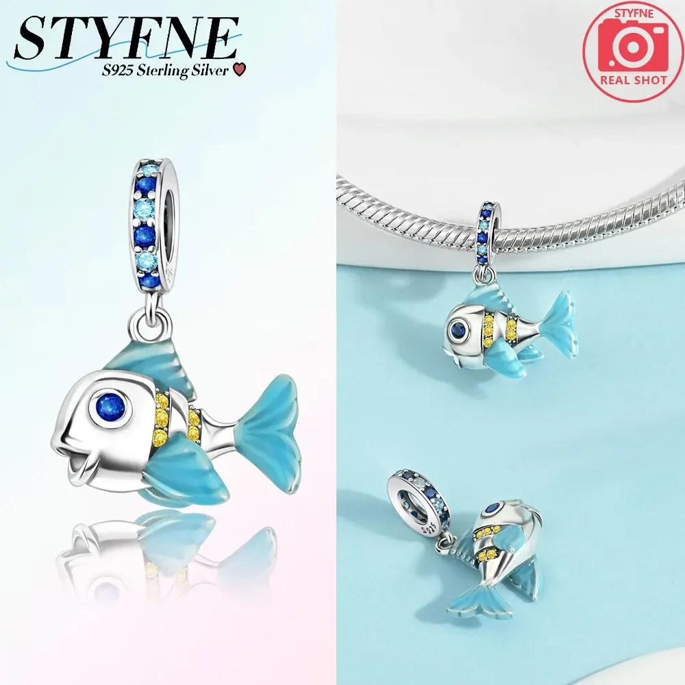 Kupfer Ozean Welt Serie See Oktopus Charms Perlen Clips Sicherheitskette Für Original Armband DIY Schmuckherstellung