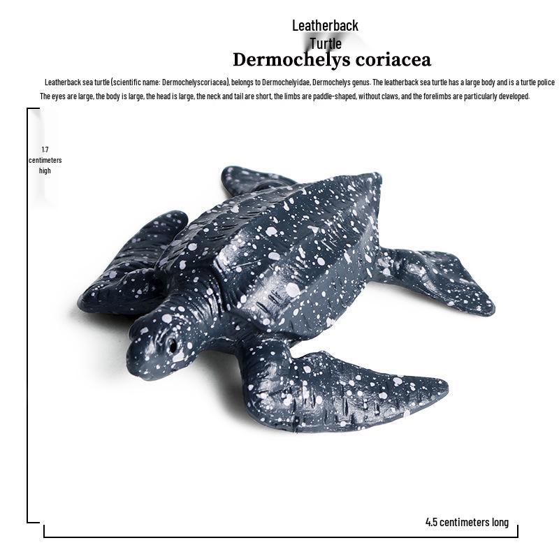 Children's Marine Animal Toy Set: Megalodon, Beluga, Octopus, Turtle, Dolphin & Manta Ray