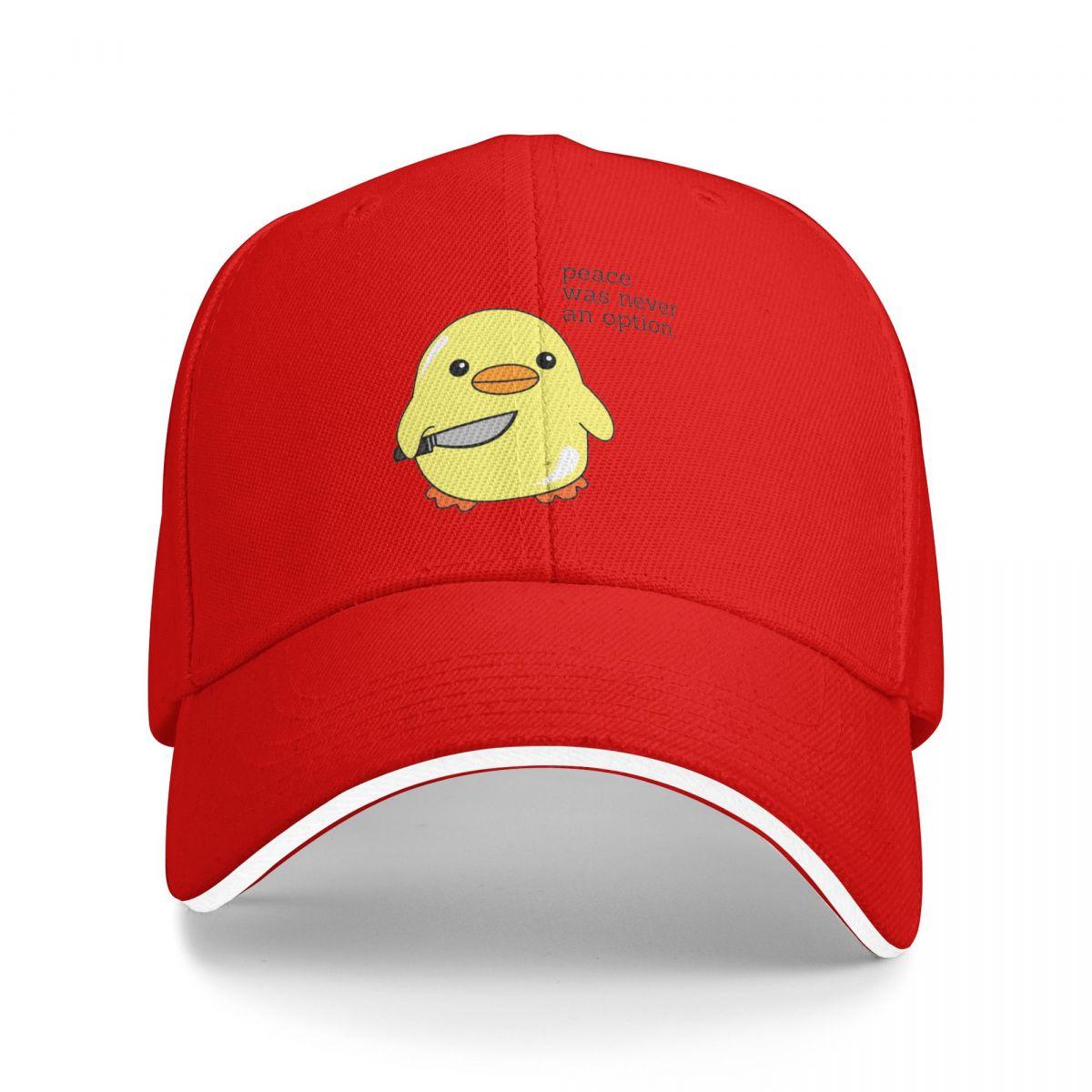 

Duck Peace Was Never An Opition Printed Baseball Caps Snapback Baseball Hats Breathable Casual Casquette Outdoor Unisex One Size