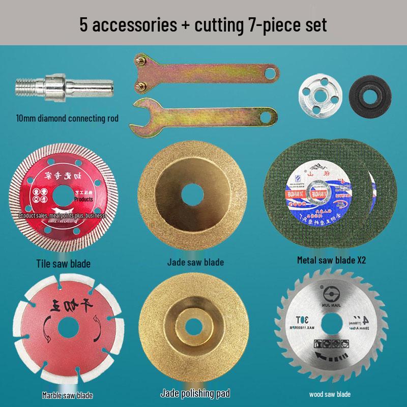 Hand Drill-to-Grinder Conversion Kit: Cutting, Polishing & Grinding Accessory Set