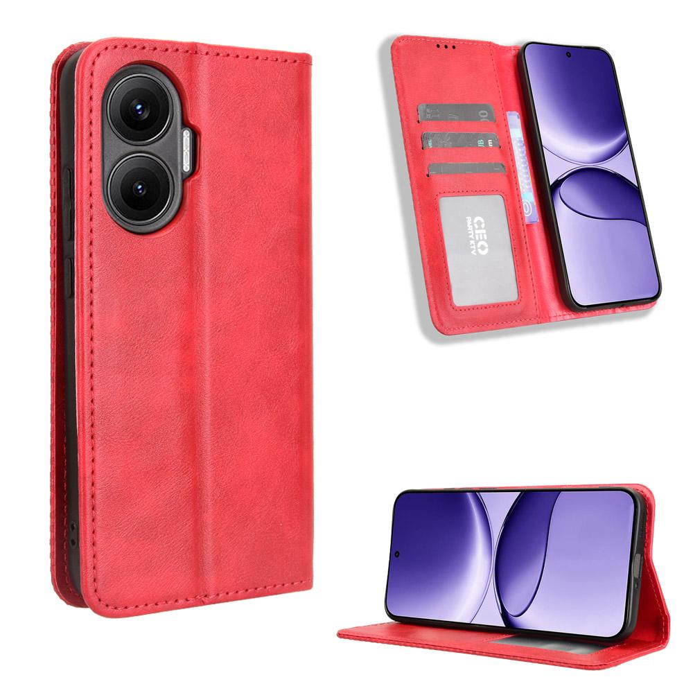 For Xiaomi Redmi Turbo 4 Pro 5G Leather Case Wallet Stand Retro Texture Phone Cover
