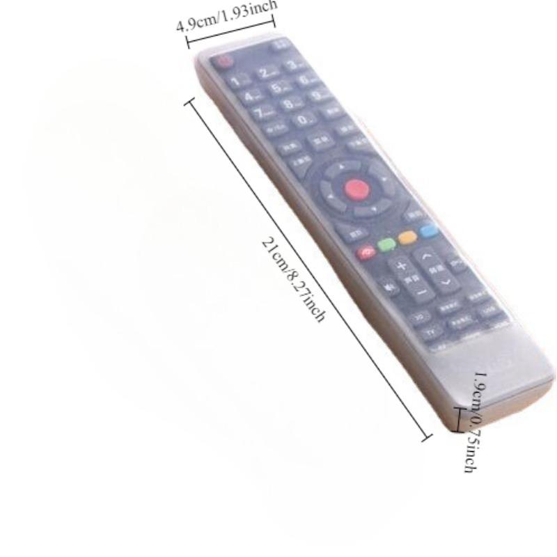 1 Stück Transparente Silikon TV-Fernbedienungshülle - Schutzhülle für Heimfernbedienung, Aufbewahrungsschale für Fernbedienung, Controller-Hülle