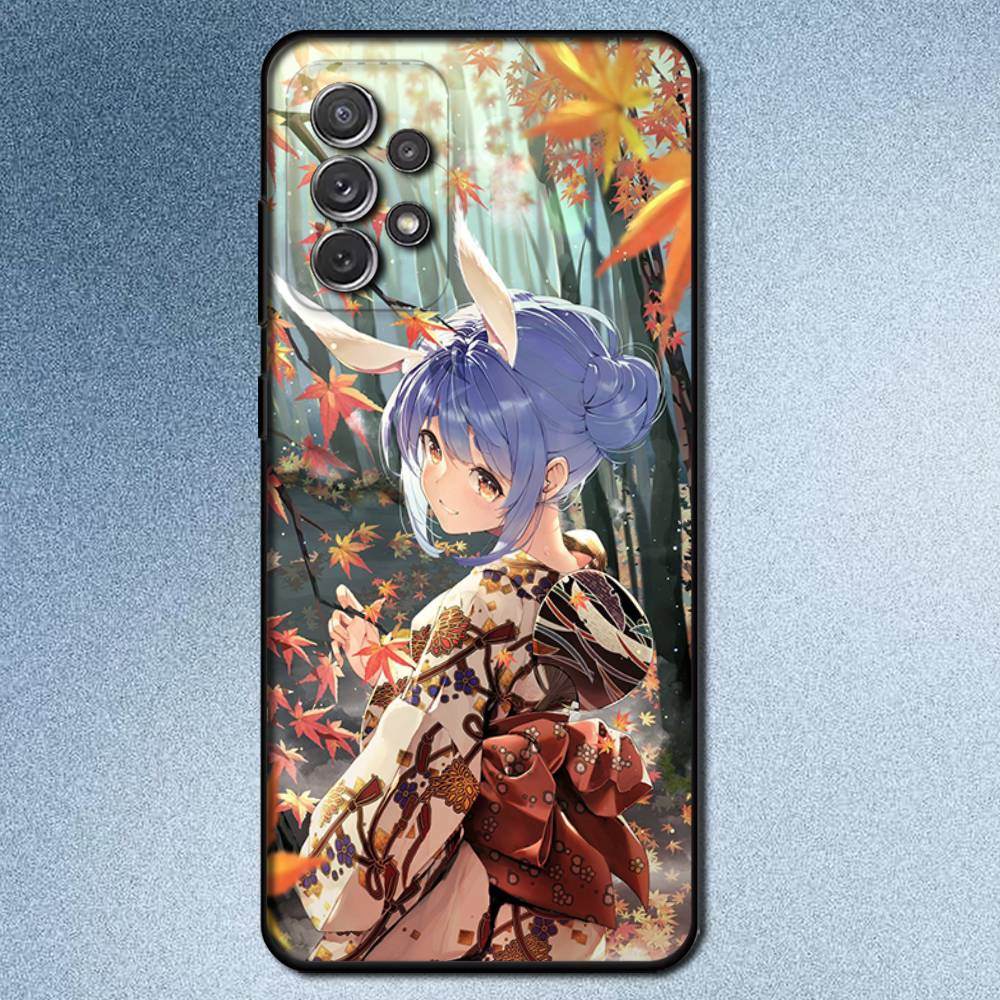 U-Usada Pekora H-Hololive Phone Case For Samsung S 9,10,21,30,22,23,24,25,Ultra,Plus,Lite,FE,4,5G Black Soft Precise