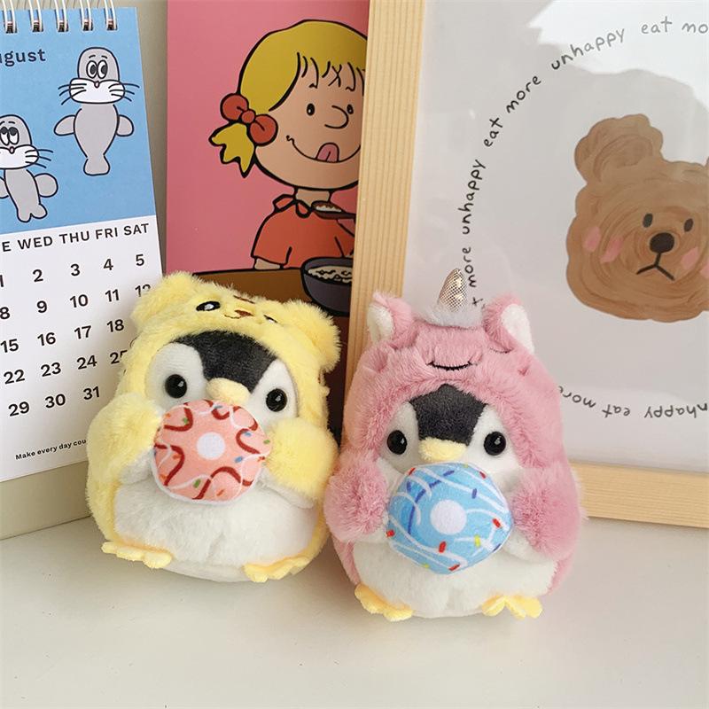 Cute Positive Energy Penguin Plush Doll Cute Cartoon Doll Bag Hanging Keychain Grab Machine Doll